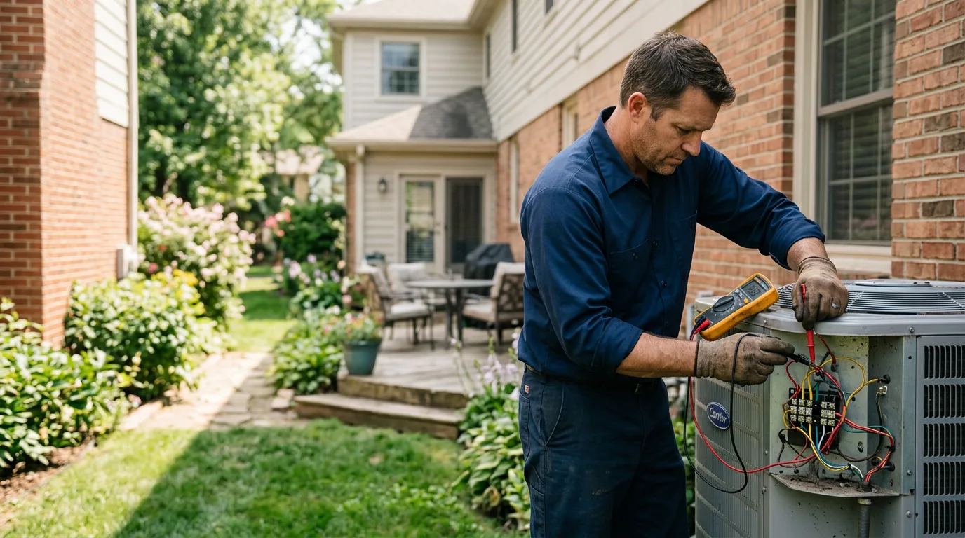 HVAC technician working near Glenrock, WY